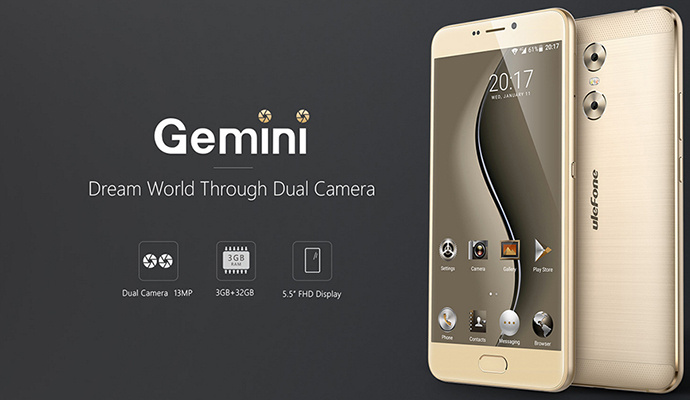 Ulefone Gemini, la propuesta de móvil chino barato con doble cámara